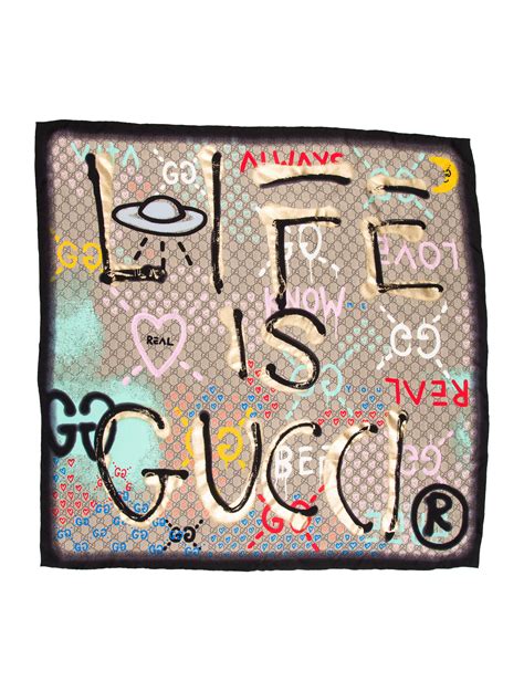 life is gucci scarf